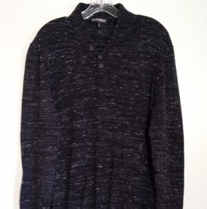 Express marled lightweight wool blend sweater men size XL